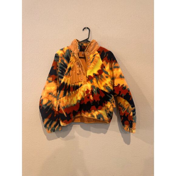 Free People Women's Size‎ S Relaxed Fit Tie Dye Printed Pullover Multicolor NWOT - Picture 4 of 8